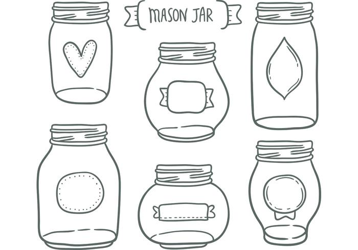 700x490 Mason Jar Vectors