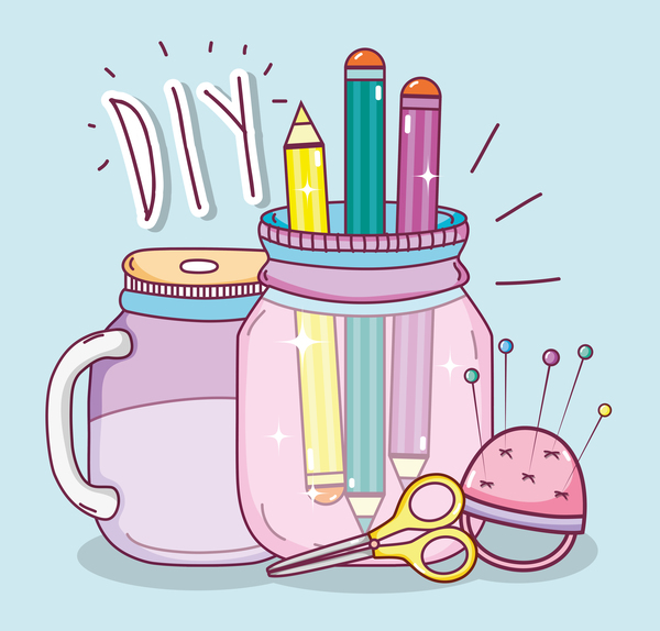 600x574 Mason Jar Vector Material 02 Free Download