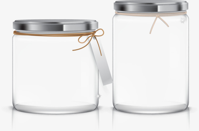 650x430 Vector Hand Painted Two Glass Jars, Vector Diagram, Hand, Two