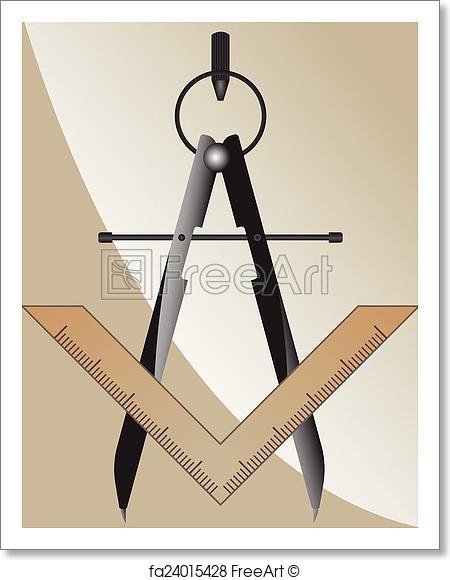 450x580 Free Art Print Of Freemasonry Symbol. Vector Illustration Of The