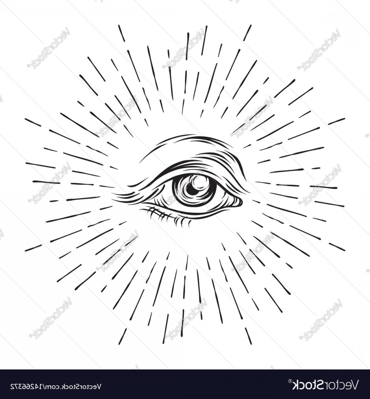 1200x1296 Eye Of Providence All Seeing Eye Masonic Symbol Vector Lazttweet