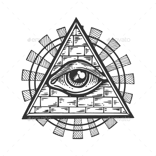 590x590 Masonic Symbol Engraving Vector Illustration By Alexanderpokusay