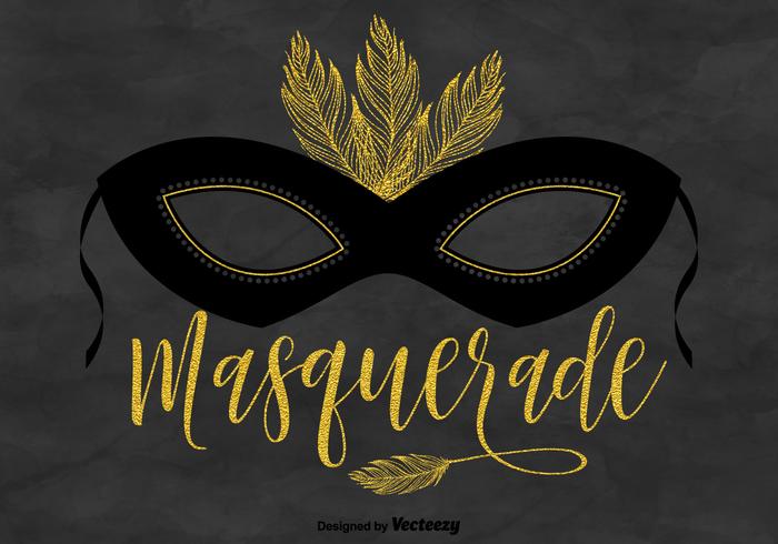 700x490 Masquerade Mask Vector Background