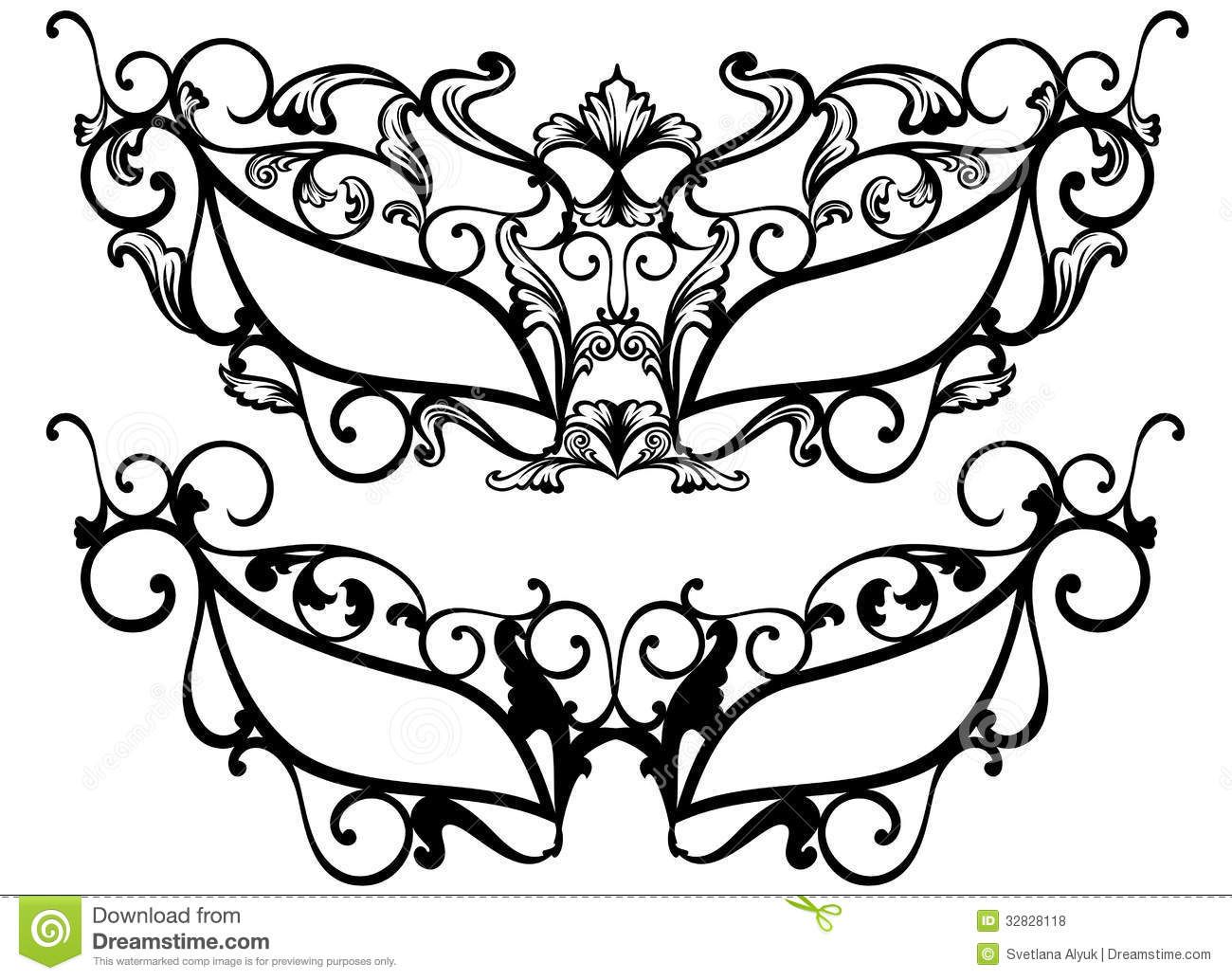 1300x1034 Masquerade Masks Vector Royalty Free Stock Photos