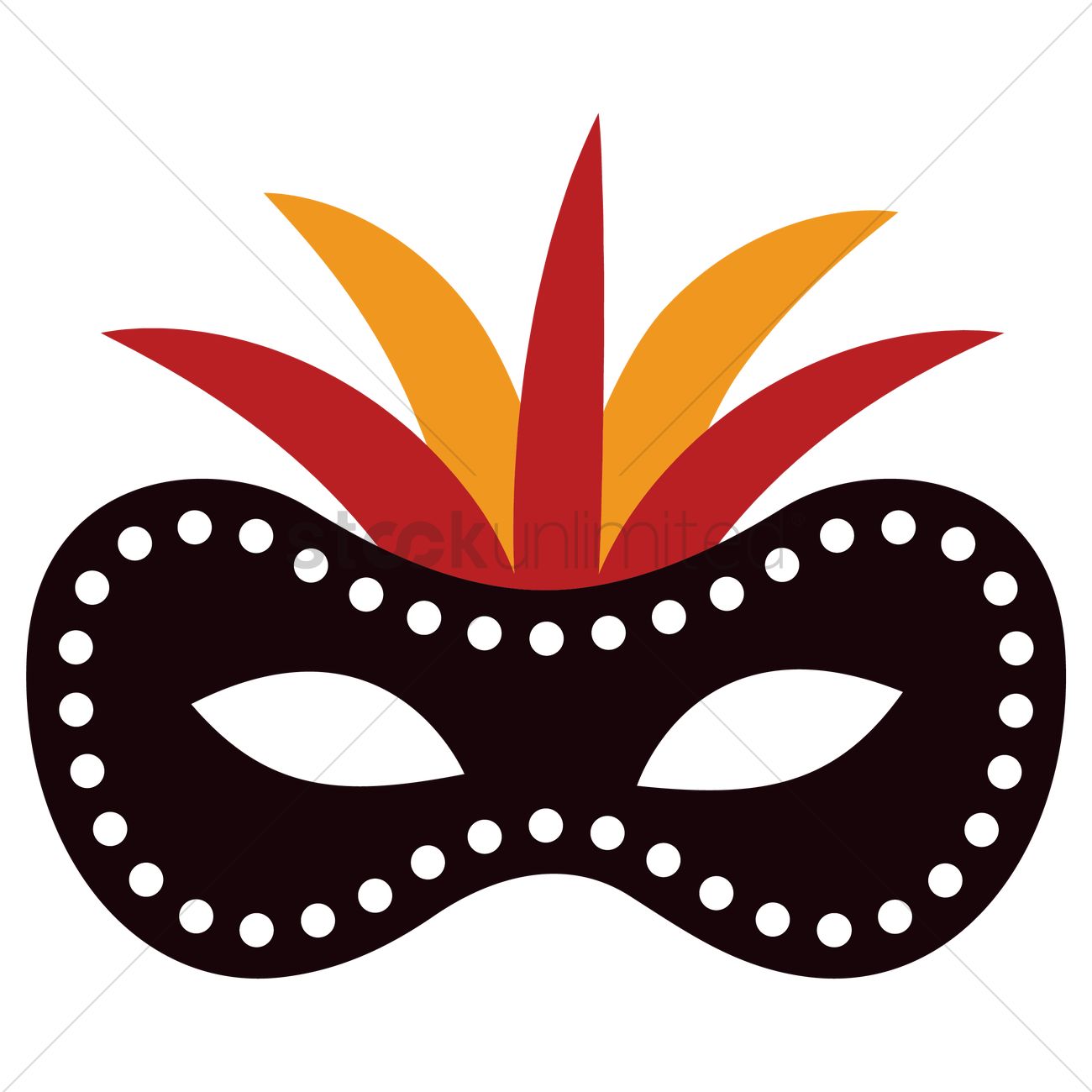 1300x1300 Masquerade Mask Vector Image