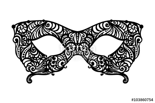 500x334 Patterned Masquerade Mask Stock Image And Royalty Free Vector