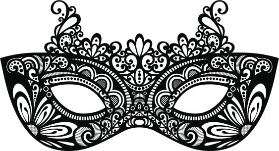 563x305 Black Masquerade Mask Clipart