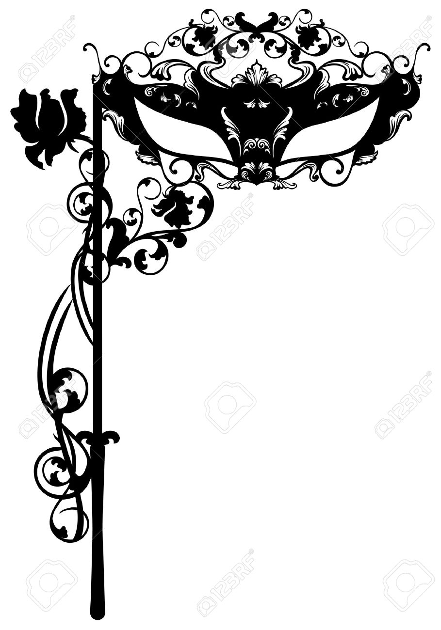 909x1300 Masquerade Clipart Elegant