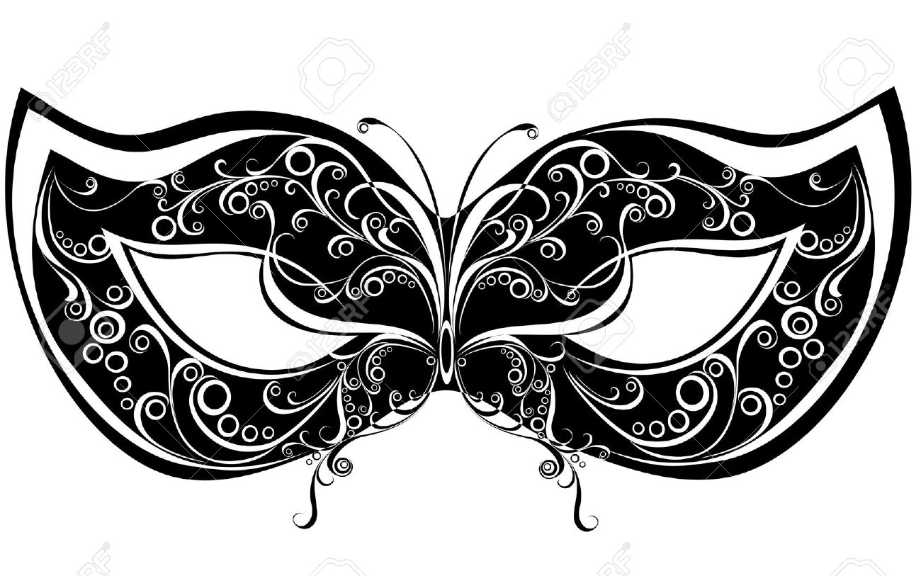1300x813 White Clipart Masquerade Mask