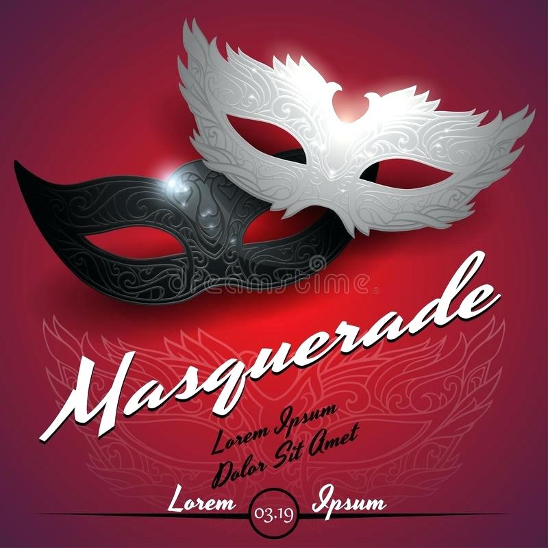 800x800 Carnival Masquerade Vector Poster Template Ball