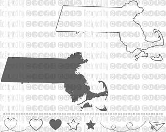 340x270 Ma State Outline Etsy