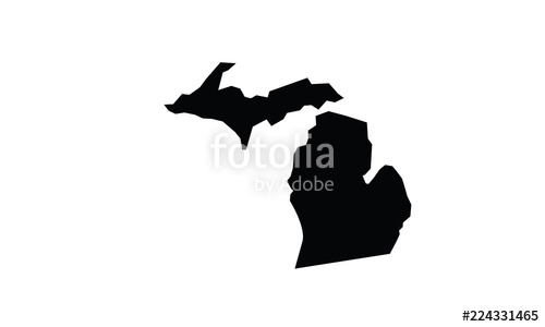 500x300 Massachusetts Outline Map Black Usa State Borders Black Vector