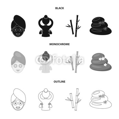 400x400 Face With A Cosmetic Mask With Cucumbers, Massage Hands, Bamboo