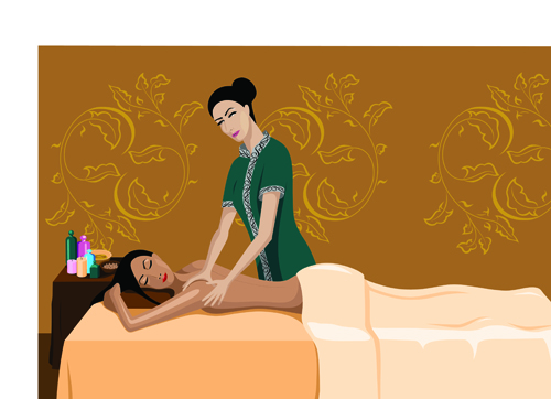 500x362 Elements Of Female Massage Vector 01 Free Download