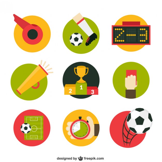 626x626 Football Match Icons Vector Free Download
