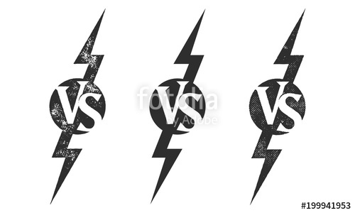 500x300 Vs Versus Vector Icon For Sport Match Competition Or Challenge