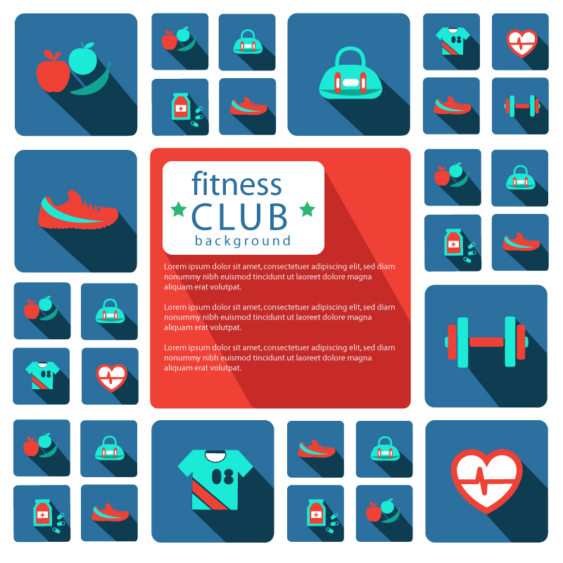800x800 Preview Fitness Club Icon Design Vector Material