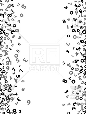 300x400 Math Black Number Background Vector Image Vector Artwork Of