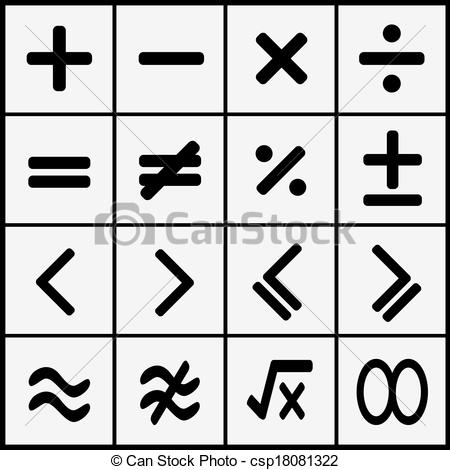 450x470 Math Icons Design Set .