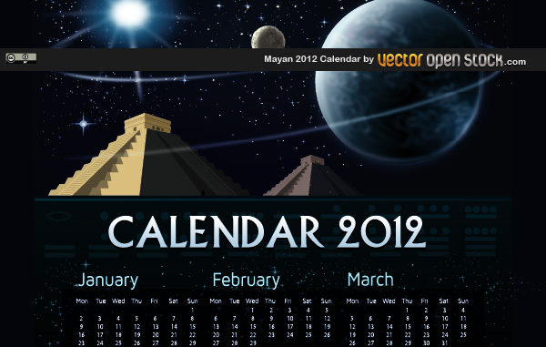600x381 Mayan Calendar Vector Free Download