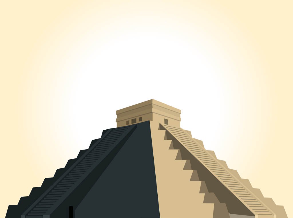 1024x765 Mayan Pyramid Vector Vector Art Amp Graphics