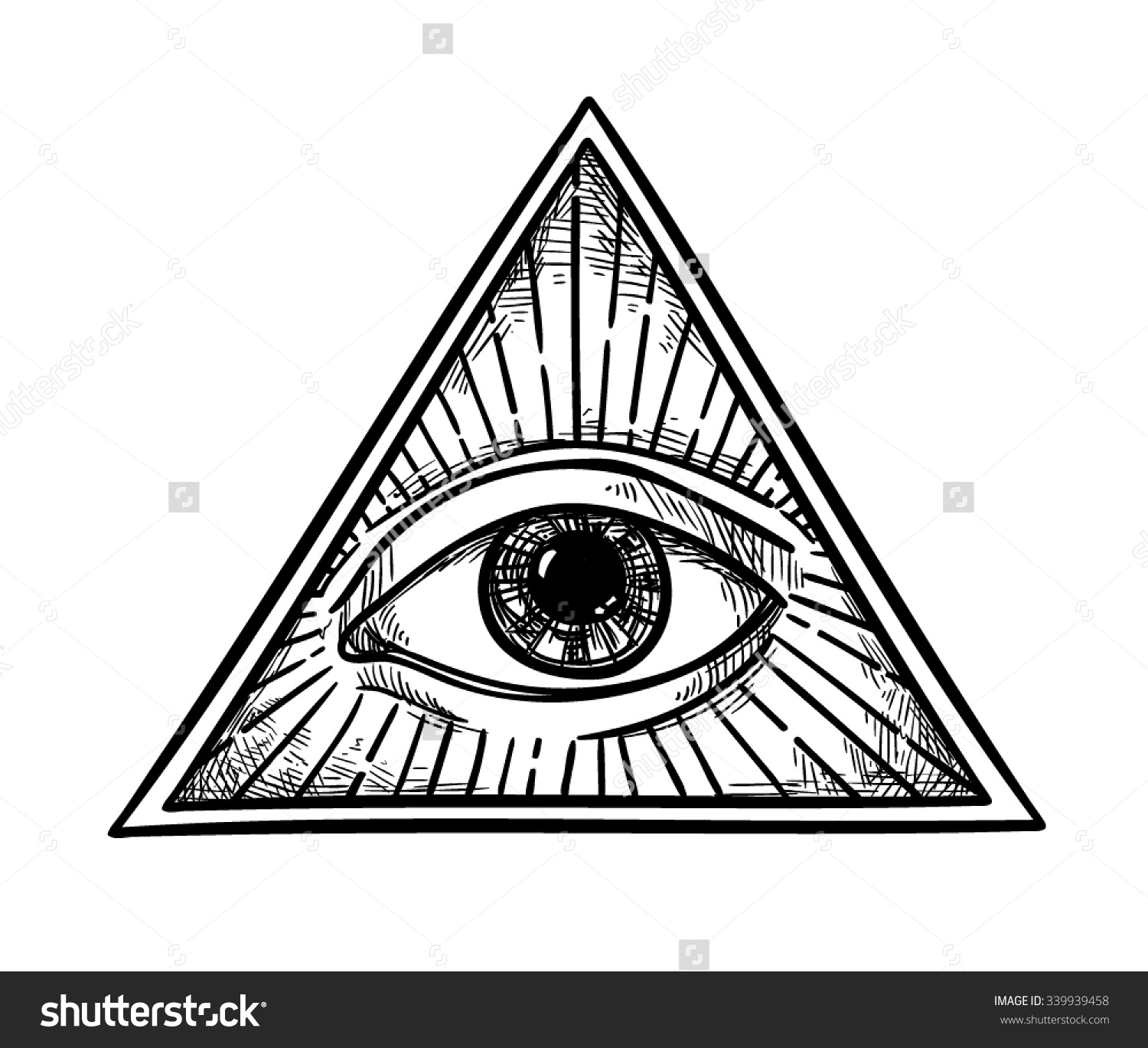 1500x1368 Drawn Pyramid Sketch