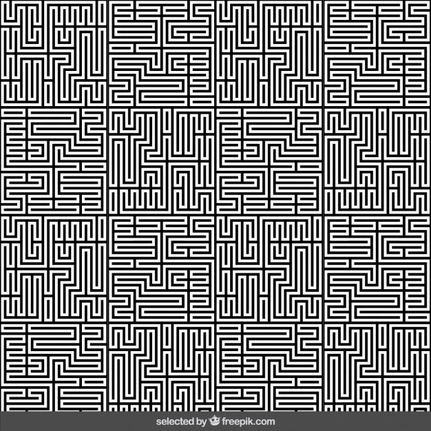 626x626 Monochrome Maze Abstract Background Vector Free Download