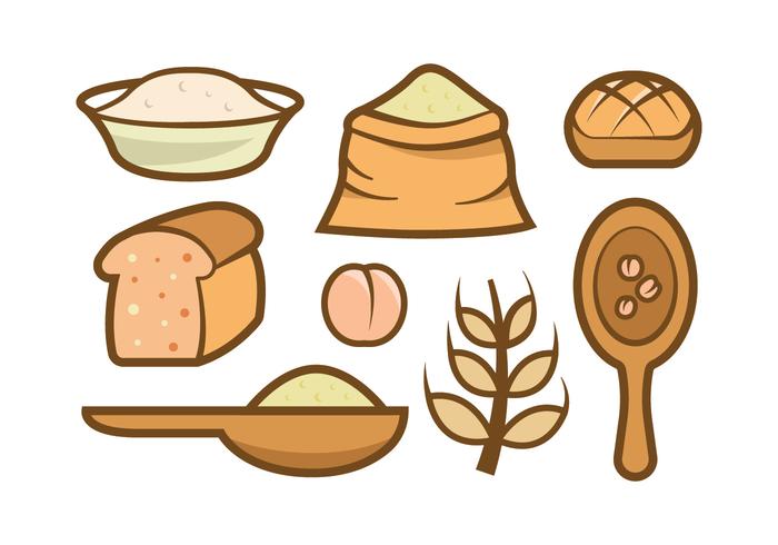 700x490 Oats Meal Vector Icons