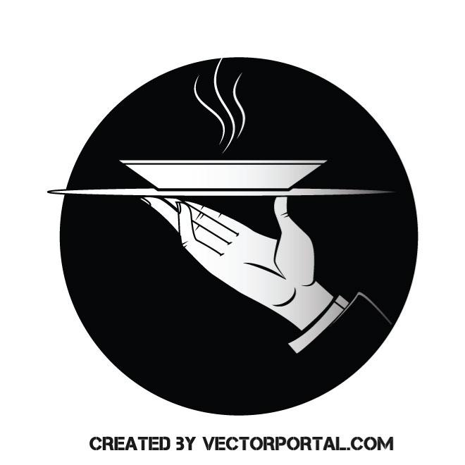 660x660 Waiter Vector Clip Art