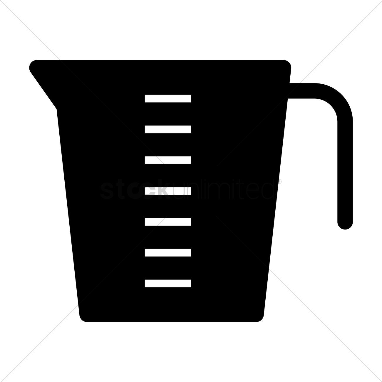 1300x1300 Measuring Cup Vector Image