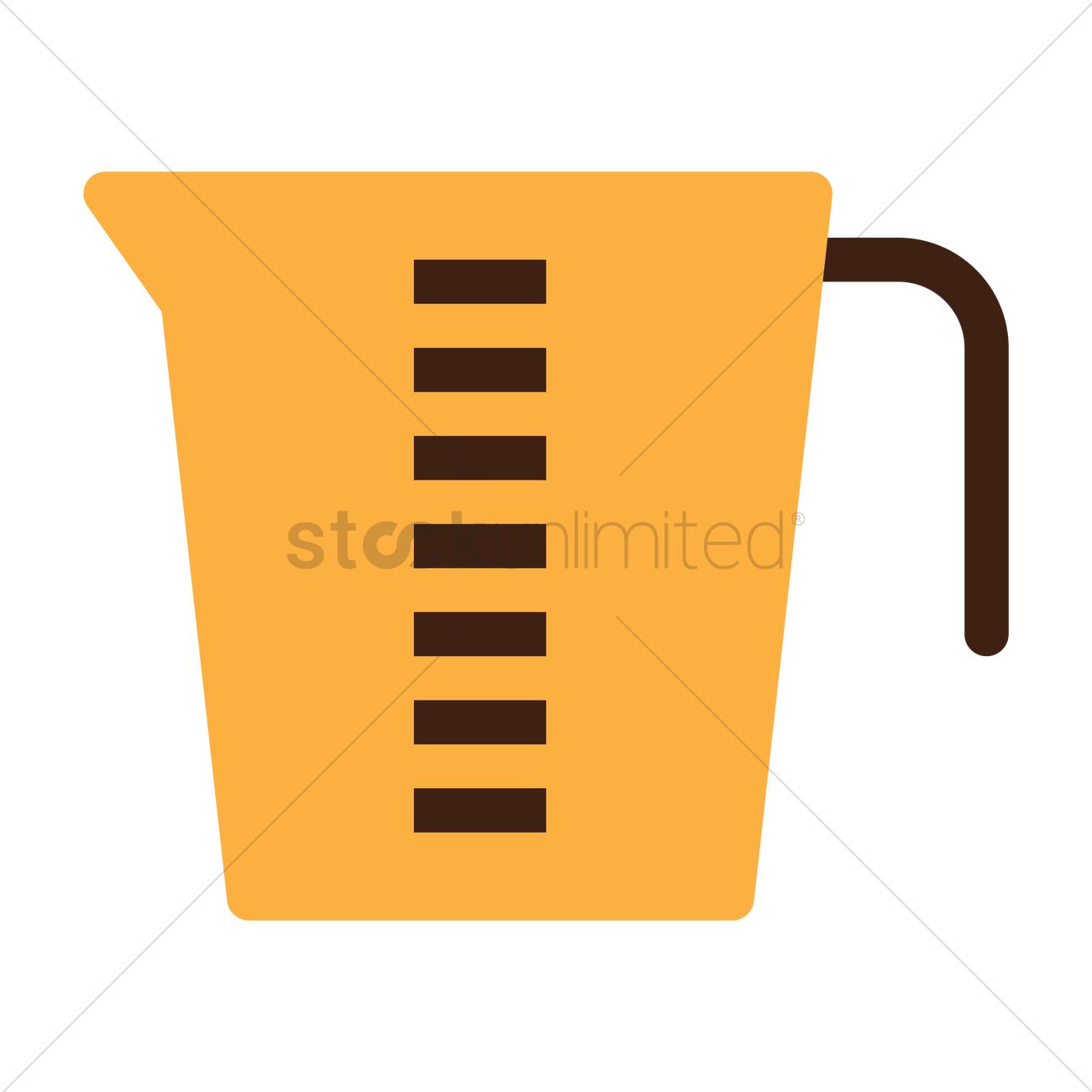 1300x1300 Measuring Cup Vector Image