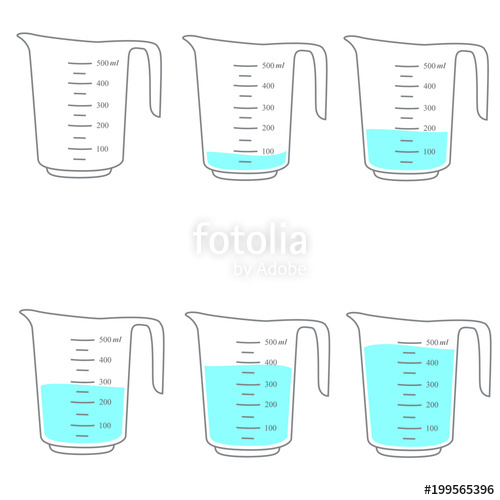 500x500 Measuring Cups . Vector Stock Image And Royalty Free Vector Files