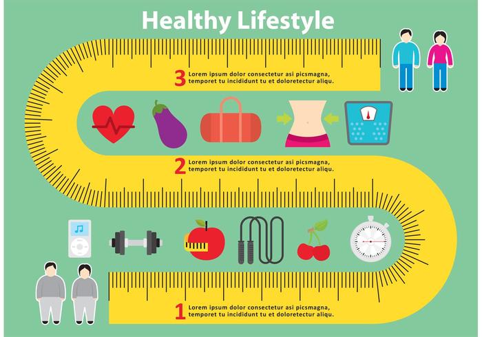 700x490 Healthy Measuring Tape Vector Background