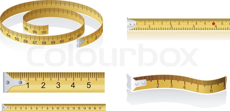 800x387 Set Of Measuring Tapes Stock Vector Colourbox