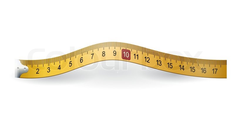 800x400 Yellow Measuring Tape Stock Vector Colourbox