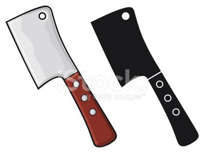 400x300 Meat Cleaver Stock Vectors