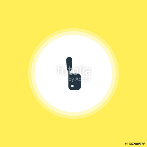 500x500 Vector Illustration Of Meat Cleaver Icon. Beautiful Kitchenware