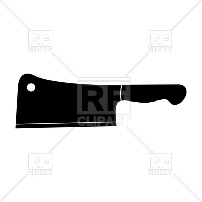 400x400 Meat Knife Black Color Icon Vector Image Vector Artwork Of