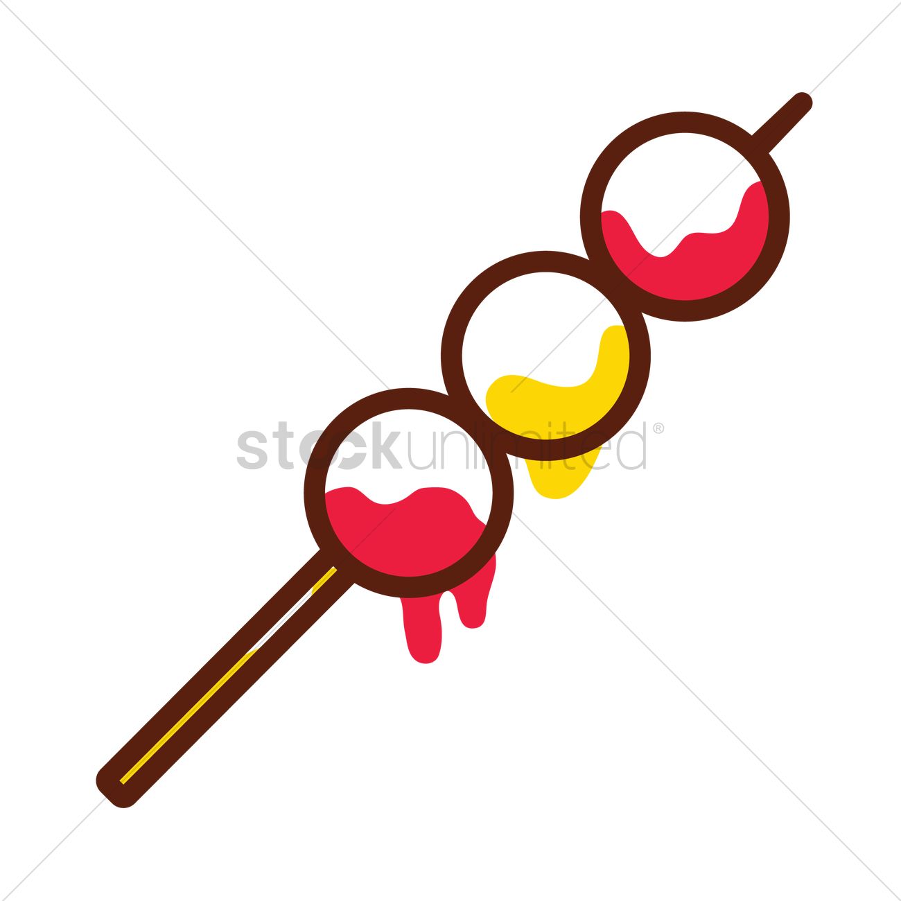 1300x1300 Meatball Stick Vector Image
