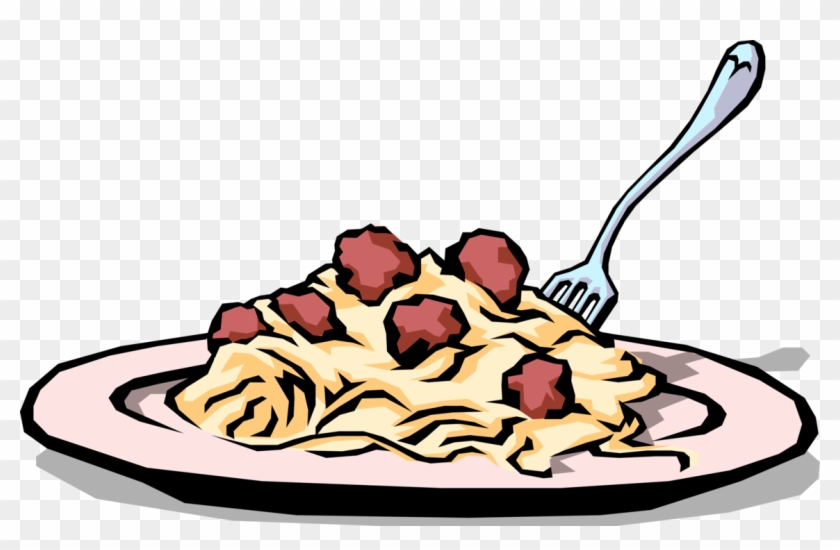 840x550 Vector Illustration Of Italian Pasta Spaghetti Amp Meatball