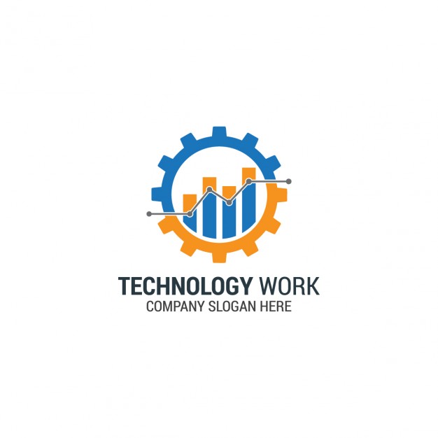 626x626 Mechanic Logo With Chart Vector Free Download