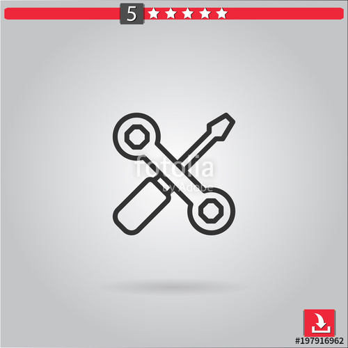 500x500 Repair Tools Vector Icon Stock Image And Royalty Free Vector