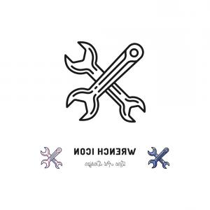 300x300 Car With Wrench Mechanic Tool Icon Vector Arenawp