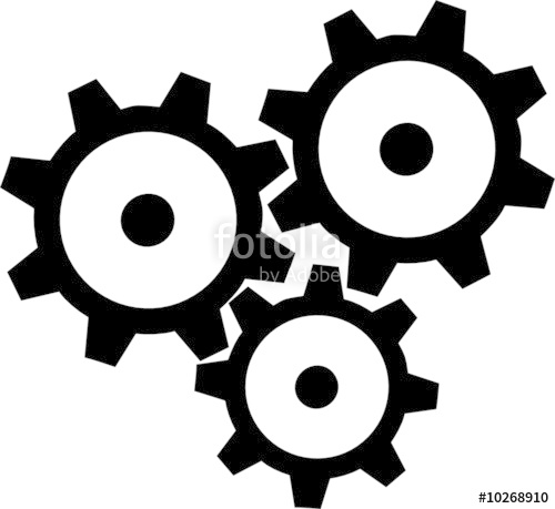 500x459 Gears. Mechanical Gears For Your Design Stock Image And Royalty