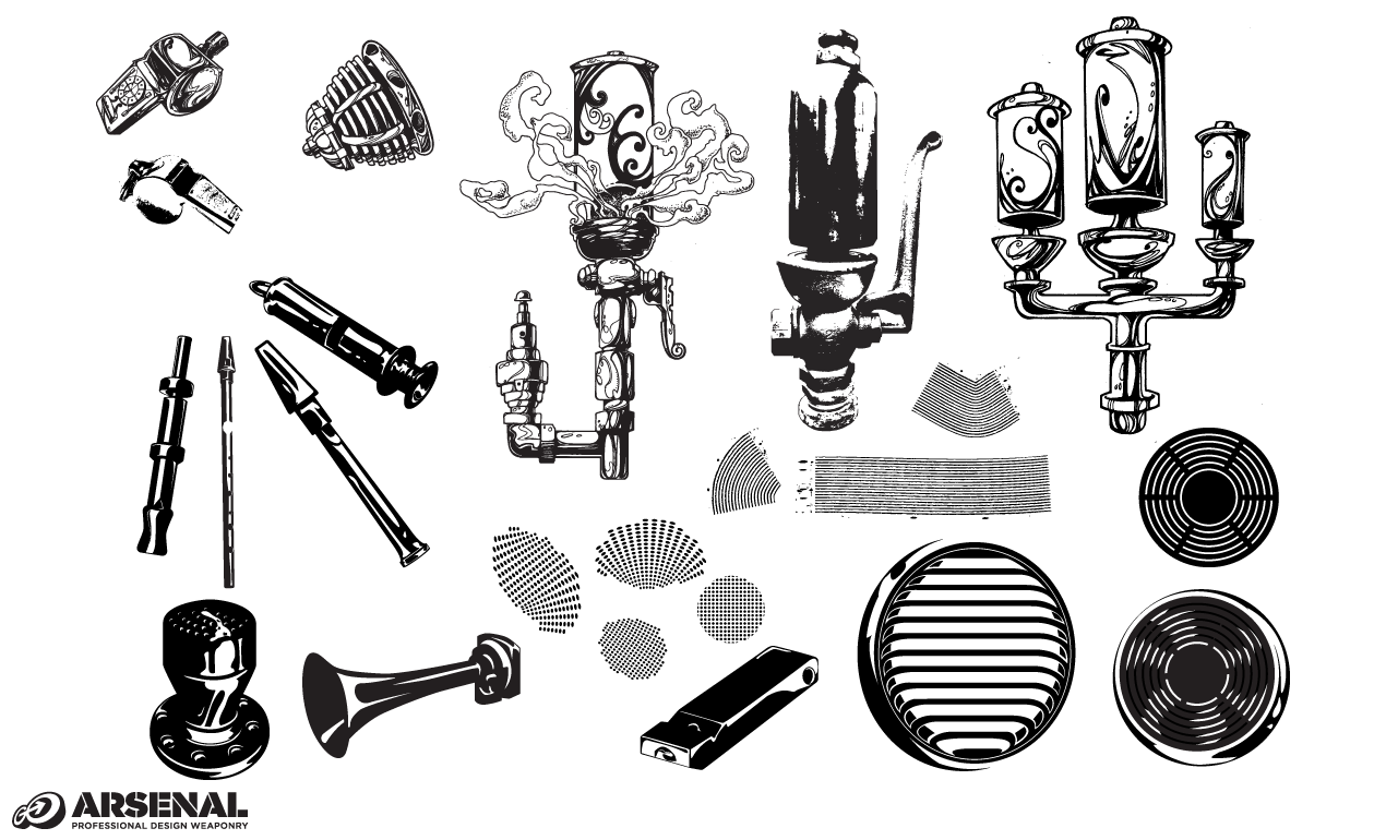 1270x770 Whistles Amp Vents Mechanical Vector Pack