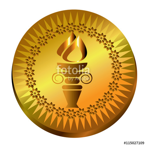 500x500 Torch Vector Illustration
