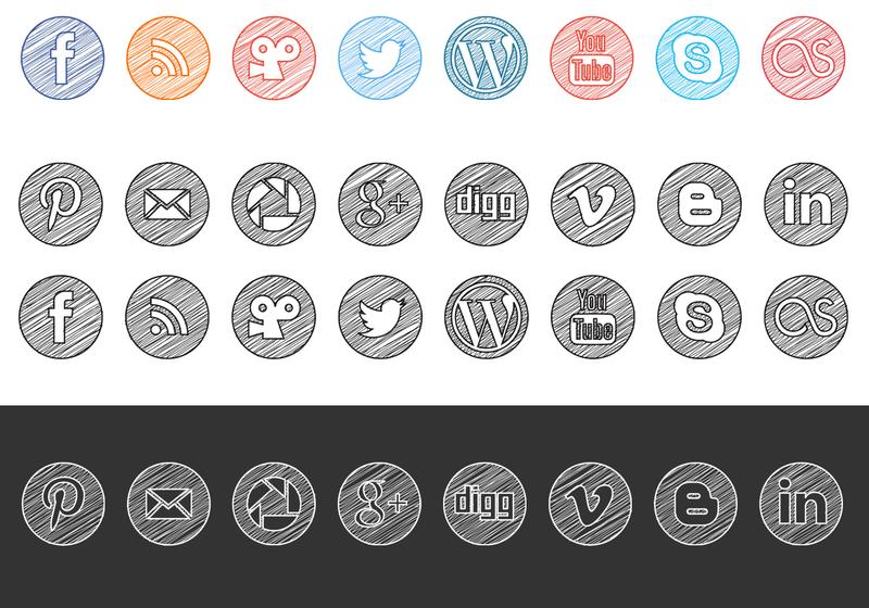 800x560 Free Social Media Icons
