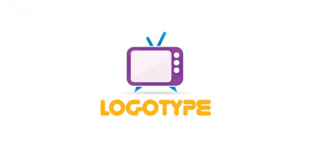 626x288 Free Media Logo Template With A Retro Tv Psd File Free Download