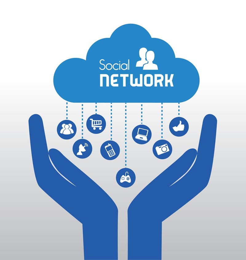800x844 Social Media Network Vectors