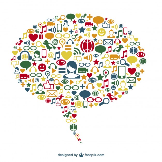 626x626 Social Media Vector Concept Design Vector Free Vector Download